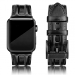 SWEES Deri Apple Watch Kay (45mm)-High Goss Black