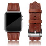 SWEES Deri Apple Watch Kay (45mm)-Cognac Brown