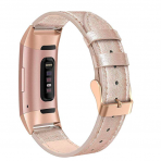 SWEES Fitbit Charge 3 Deri Kay (Large)-Rose Gold