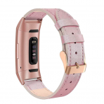 SWEES Fitbit Charge 3 Deri Kay (Small)-Rose Pink