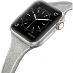 SWEES Simli Silikon Apple Watch Kay (41mm)-Deep Black