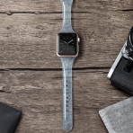 SWEES Simli Silikon Apple Watch Kay (45mm)-Blue