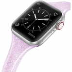 SWEES Simli Silikon Apple Watch Kay (45mm)-Lilac