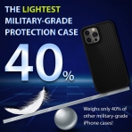 SWITCHEASY Aero Plus Serisi iPhone 13 Pro Max Bumper Klf (MIL-STD-810G)-Clear Black