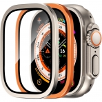 SWUU Apple Watch Ultra 2.Nesil Ekran Koruyucu-Orange Titanium 