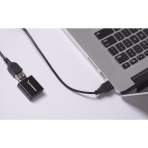 Sabrent Alminyum USB Stereo Ses Adaptr (Siyah)