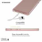 SaharaCase Galaxy Note 8 OnlyCase Seri Klf-Clear Rose