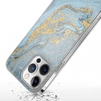 Sahara Case iPhone 14 Pro Max Darbeye Dayankl Klf-Blue Gold