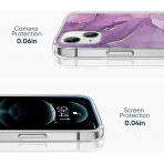 Sahara Case iPhone 14 Plus Darbeye Dayankl Klf-Purple Gold