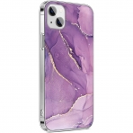 Sahara Case iPhone 14 Darbeye Dayankl Klf-Purple Gold