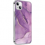 Sahara Case iPhone 14 Plus Darbeye Dayankl Klf-Purple Gold