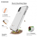 Sahara Case iPhone X Inspire effaf Klf/Cam Ekran Koruyucu-Clear