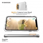 Sahara Case iPhone X Inspire effaf Klf/Cam Ekran Koruyucu-Clear