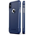 Sahara Case iPhone X Inspire Klf/Cam Ekran Koruyucu-Navy