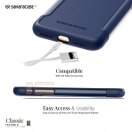 Sahara Case iPhone X Inspire Klf/Cam Ekran Koruyucu-Navy
