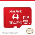 SanDisk Nintendo Switch in Lisansl microSDXC-Kart (128GB)- Super Mario Super Mushroom