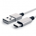 Satechi Alminyum Type-C USB 3.1 to Type-A USB 2.0 rgl Kablo-Silver