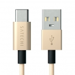 Satechi Alminyum Type-C USB 3.1 to Type-A USB 2.0 rgl Kablo-Gold