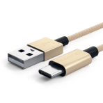 Satechi Alminyum Type-C USB 3.1 to Type-A USB 2.0 rgl Kablo-Gold