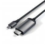Satechi Alminyum Type-C to HDMI Kablo-Space Grey