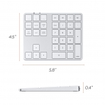 Satechi iOS in Alminyum Bluetooth Tu Takm (Silver)