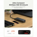 Satechi DotDisk 80Gbps SSD Kutusu-Space Black
