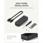 Satechi DotDisk 80Gbps SSD Kutusu-Space Black