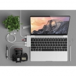 Satechi MacBook 12 in Type-C USB 3.0 Combo Hub Adaptr (Gm)