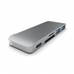 Satechi MacBook 12 in Type-C USB 3.0 Combo Hub Adaptr (Gri)