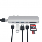 Satechi MacBook Pro 13 ve 15 in Alminyum Type-C Pro Hub Adaptr (Gm)