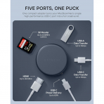 Satechi OntheGo 5 in-1 USB-C Multiport Adapt�r -Indigo