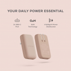 Satechi OntheGo 67W �nce GaN Duvar �arj Cihaz�-Desert Rose