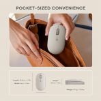 Satechi OntheGo Bluetooth Mouse-Sand