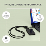 Satechi OntheGo USB-C Boyun Asks-Black 
