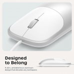 Satechi Slim LX Kablolu USB-C Mouse-Silver