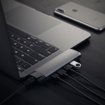Satechi MacBook Pro 13 ve 15 in Type-C Pro Adaptr (Space Gray)