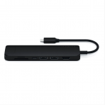 Satechi 7 Balantl USB C Alminyum Hub Adaptr (Siyah)