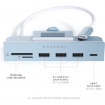 Satechi iMac in USB-C Kelepe Hub Adaptr (Mavi)