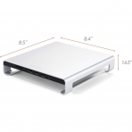 Satechi iMac Type-C Alminyum Monitr Stand Hub-Silver