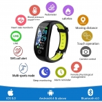 PUZESHUN Fitness Tracker Akll Saat -Green