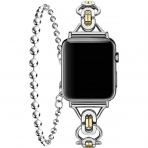 Secbolt Apple Watch 7 elik Bileklikli Kay (41mm)-Silver Gold