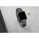 Secbolt Apple Watch 7 Diamond Cut elik Kay (41mm)-Black