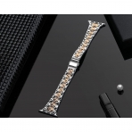 Secbolt Apple Watch 7 Diamond Cut elik Kay (41mm)-Silver Cooper