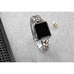 Secbolt Apple Watch 7 Diamond Cut elik Kay (41mm)-Silver Cooper