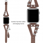 Secbolt Apple Watch Charm Deri Kay (41mm)(L)-Brown