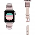 Secbolt Apple Watch Rivet Deri Kay (41mm)-Pink