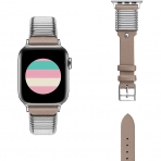 Secbolt Apple Watch Rivet Deri Kay (41mm)-Tan