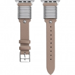 Secbolt Apple Watch Rivet Deri Kay (41mm)-Tan