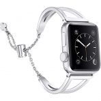 Secbolt Dressy Apple Watch Paslanmaz elik Kay (41mm)-Silver