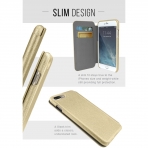 Silk Apple iPhone 8 Plus Sofi Czdan Klf-Champagne Gold